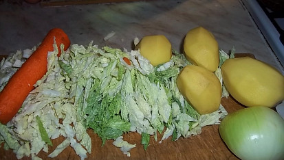Zakysaná kapustovka, ingredience...