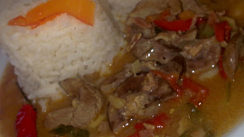 Zeleninové ledvinky  na víně s rýží