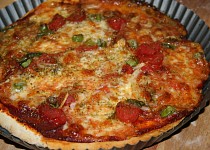Celozrnná vegetariánská pizza - bez kynutí