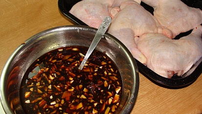 Česnekové kuře po čínsku