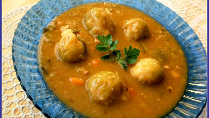 Chlebová polévka s "růžokapustou", Chlebová polévka s růžokapustou