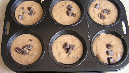 Čokoládové muffinky