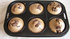 Čokoládové muffinky