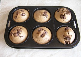 Čokoládové muffinky