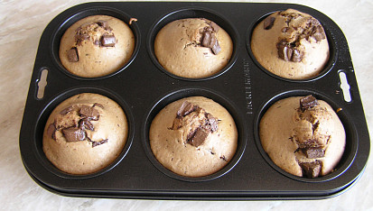 Čokoládové muffinky