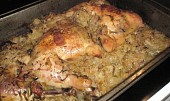 Country pečené kuře na kysaném zelí