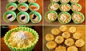 Drobenkové muffinky s tvarohem (Postup přípravy muffin)