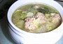 Kapustová (kelová) polévka s masovými knedlíčkami