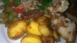 Květák plněný masem a sýrem