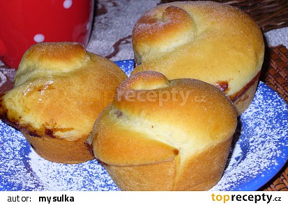 Kynuté muffiny s kakaovým pudinkem