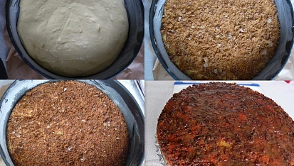 Makový dortík s voňavým piškotem, Piškotové těsto s perníčky a polevou