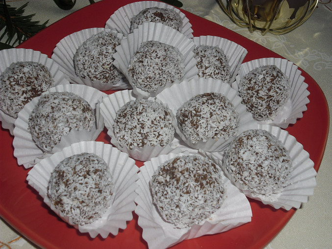Máslové kokosové  kuličky
