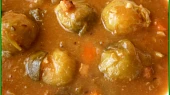 Růžičková kapusta v chlebové omáčce, detail omáčky