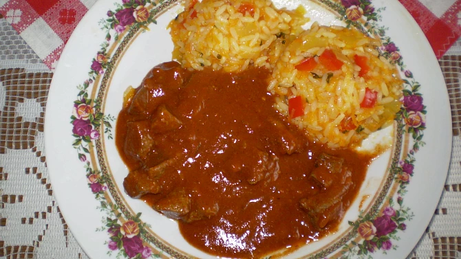 Rýžový pilaf s játry