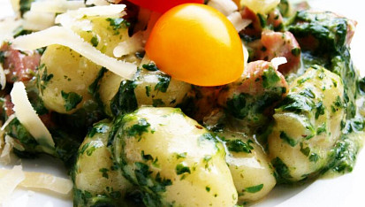 Špenátové gnocchi