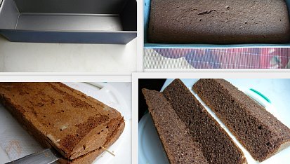 Zasněžená chaloupka, nejdříve vyřízneme střechu ve tvaru trojúhelníku