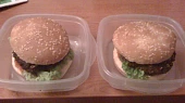Bezlepkový sojový burger, na cestu
