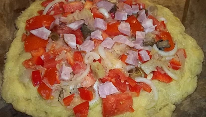 Bramborpizza diet - bez mouky, dáme péct...