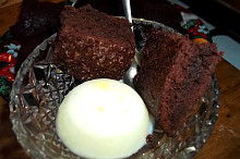 Brownies s vanilkovou zmrzlinou