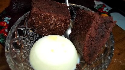 Brownies s vanilkovou zmrzkou, Brownies s vanilkovou zmrzlinou