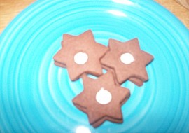 Kakaové hvězdičky s krémem