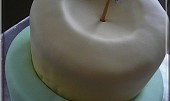 Křivý dort, kompletování na jistící tyčku