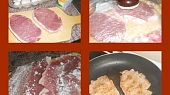 Myslivecké řízky s houbami a bramborovými nočky