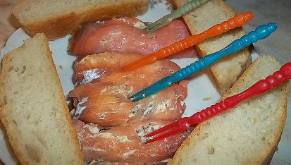 Silvestrovské lososové rolky s koprem, Silvestrovské lososové rolky s koprem