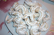 Vanilkové rohlíčky-máslo-sádlo