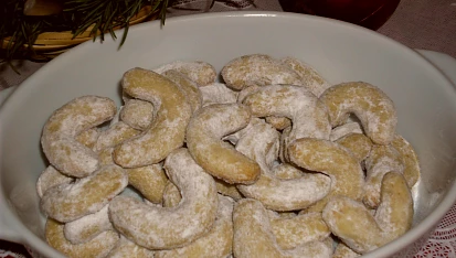 Vanilkové rohlíčky a věnečky
