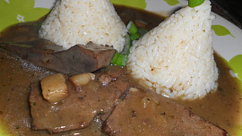 Vepřová játra na slanině