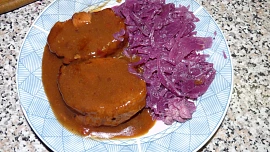 Vepřové plátky ve švestkové marinádě