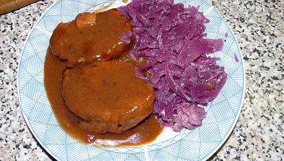 Vepřové plátky ve švestkové marinádě