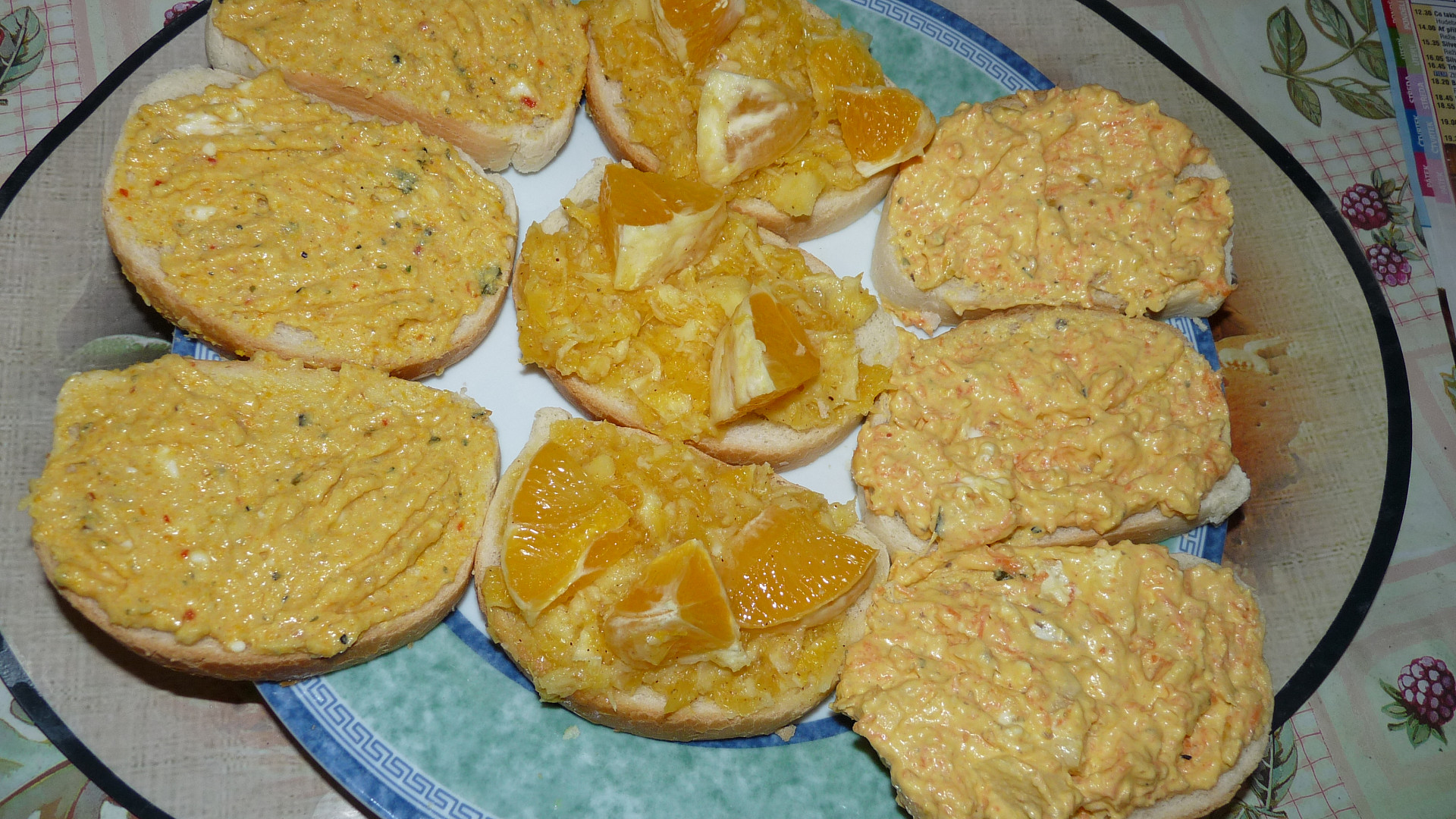 3 Pomazánky ze zázvoru – sýrová, pomerančová, jablečná