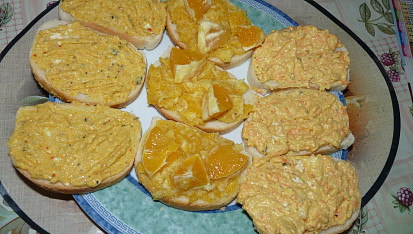 3 Pomazánky ze zázvoru  – sýrová, pomerančová, jablečná