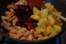 s protlakem a zbytkem ingrediencí
