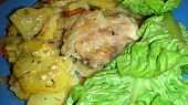 Česneková kuřecí stehna