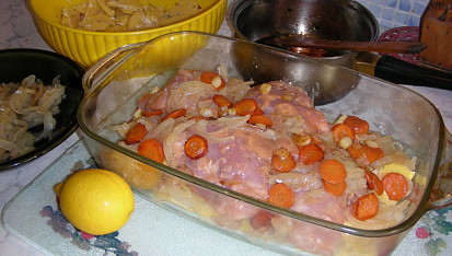 Česneková kuřecí stehna