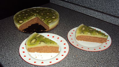 Citronový dortík s ovocem a želé