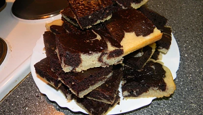 Jednoduchá Mourek buchta, detailek