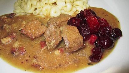 Kančí ragů s brusinkami, Kančí ragů s brusinkami