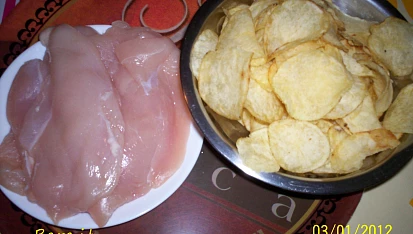 Kureci prsicka ze dvou ingredienci, Potrebne suroviny