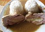 Kuřecí závitky s wasabi pastou a hermelínem