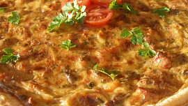 Pestrý hlívový koláč