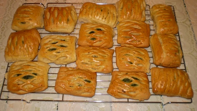 Pizza taštičky se špenátem