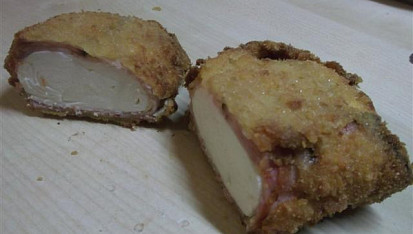 Šmakoun ve slanince s parmezánovým obalem
