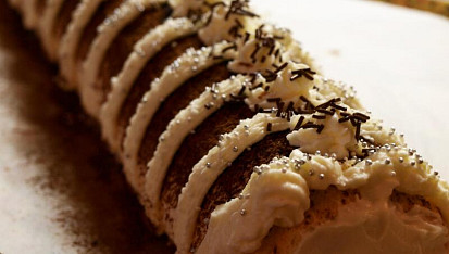 Tiramisu roláda s Mascarpone