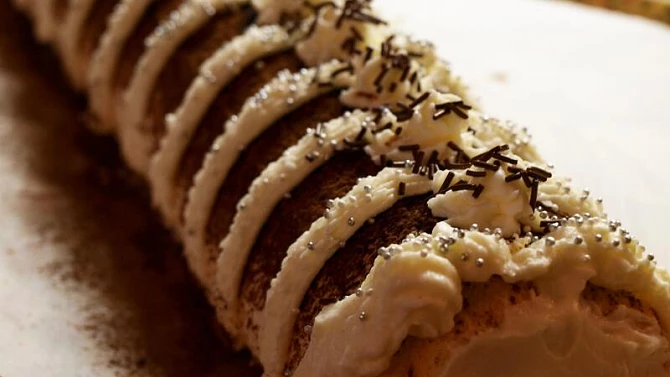 Tiramisu roláda s Mascarpone