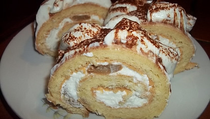 Tiramisu roláda s Mascarpone, nabídněte si.....