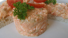 Vajíčková pomazánka s treskou a la losos